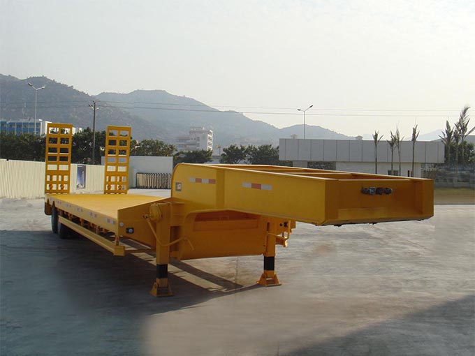 low bed semi trailer 