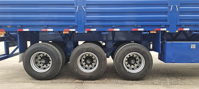 tire of flatbed trailer 