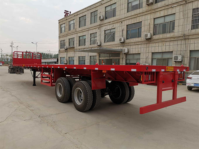 2 axle flatbed semi trailer 