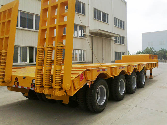 low bed semi trailer 