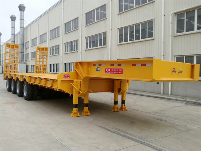 4 axle low bed trailer 