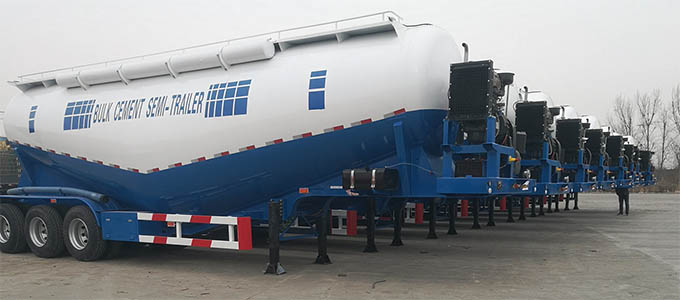 bulk cement semi-trailer 
