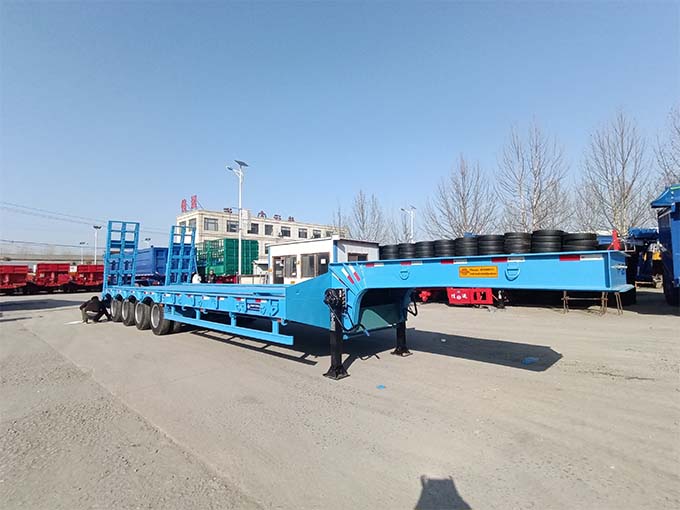 60 tons low bed semi trailer 