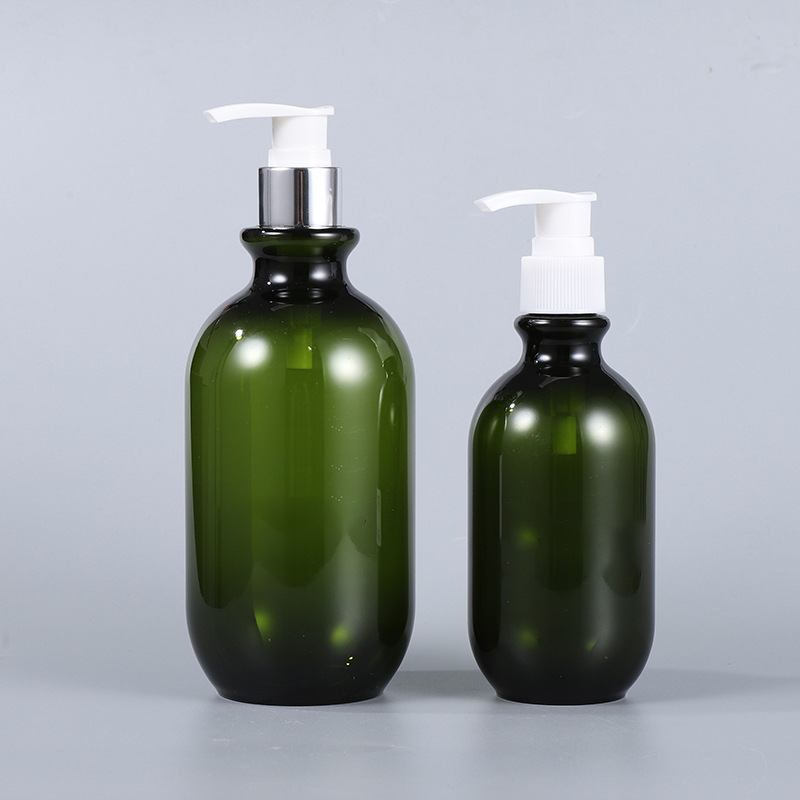 250ml 500ml Round PET bottle with 24-410 lotion pump.jpg