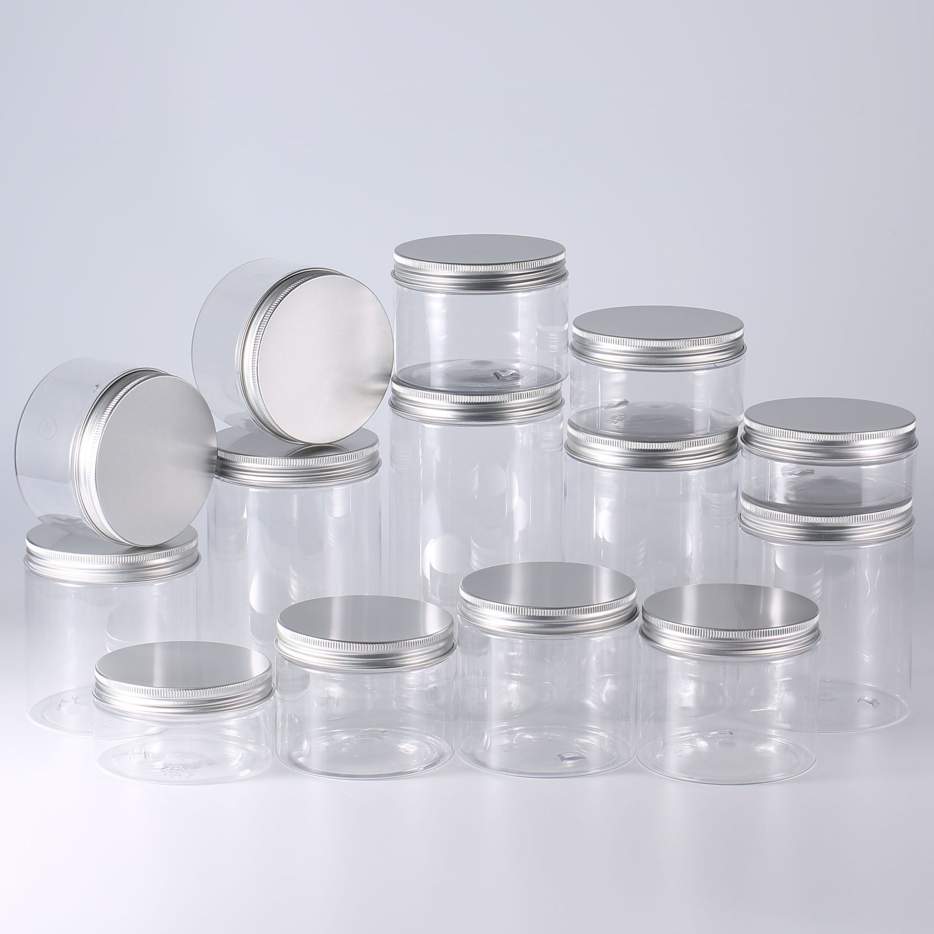 89-400 neck finish PET jar with silver Lid.jpg