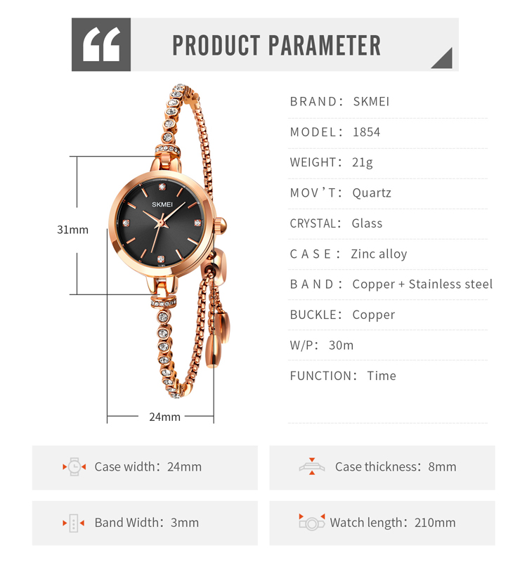 Skmei 1854 Lady’s Watch | Anix