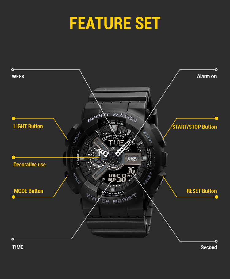 Skmei watch setting store time