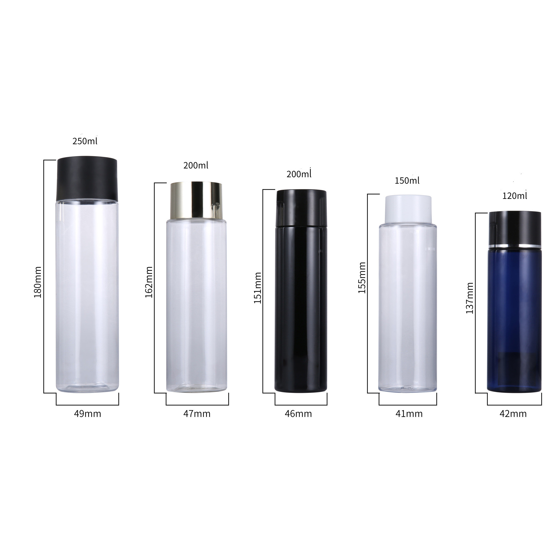 120ml 150ml 200ml 250ml Cylinder bottle with flush cap.jpg