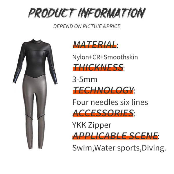 3mm or 5mm Women Long Sleeve Triathlon Smooth Skin Neoprene Wetsuit-7.jpg