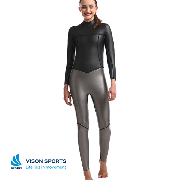 3mm or 5mm Women Long Sleeve Triathlon Smooth Skin Neoprene Wetsuit-2.jpg