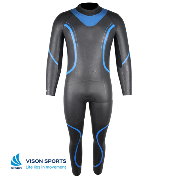 One Piece Back Zip Triathlon Wetsuit For Men-1.jpg