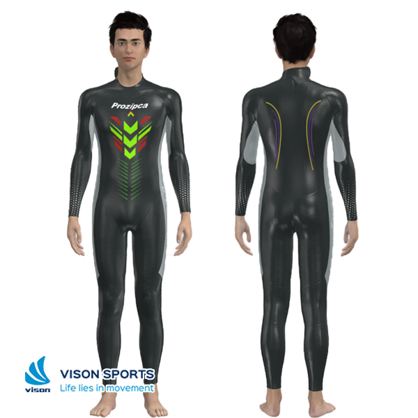 Custom 2mm Neoprene Smooth Skin Men's Triathlon Wetsuit-1.jpg