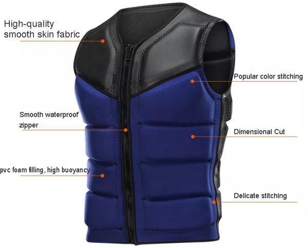 Swim Vest Life jacket Snorkeling Vest Life Jacket Watersports Smooth Skin Neoprene Buoyancy aid 5.jpg