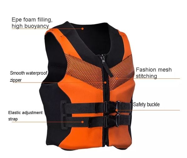 Neoprene EPE Foam Life Jacket Water Sport Safety Buoyancy aid swimming Marine Surfing Kayak Life Vest 4.jpg