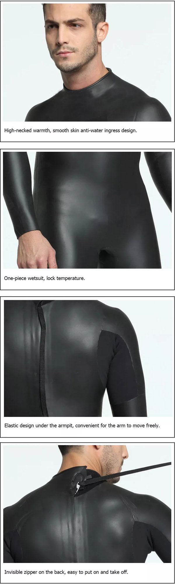 3mm CR Smooth Skin Triathlon Neoprene Wetsuit One Piece Long Sleeve-7.jpg 