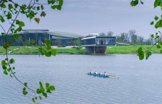 220510 Hangzhou Asian Games competition venue Fuyang Aquatic Center ushered in the first game 2.jpg
