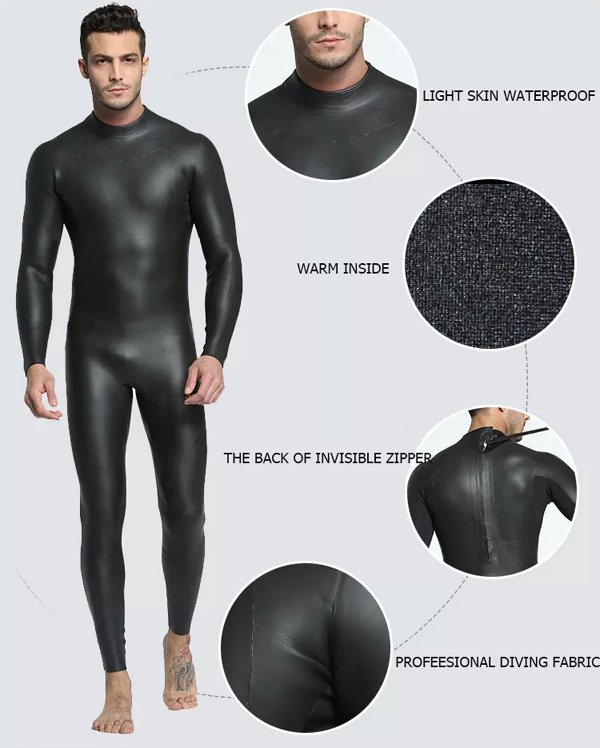 3mm CR Smooth Skin Triathlon Neoprene Wetsuit One Piece Long Sleeve-6.jpg 