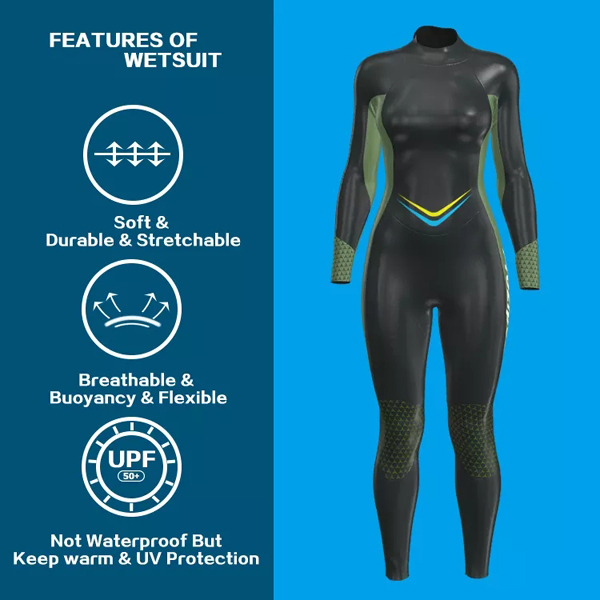 Long Sleeve Women's Triathlon Wetsuit Yamamoto Smooth Skin 2MM Neoprene-9.jpg