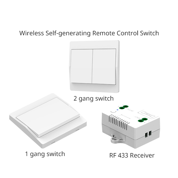 200m Selfgenerating wireless energy switch 12 keys