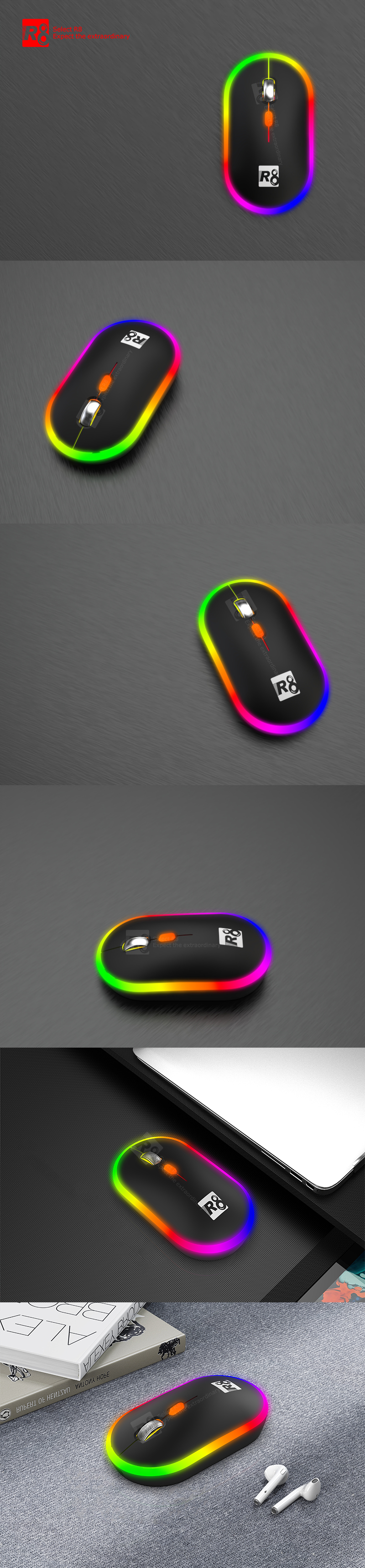 Wireless Rechargeable Mouse -1729 