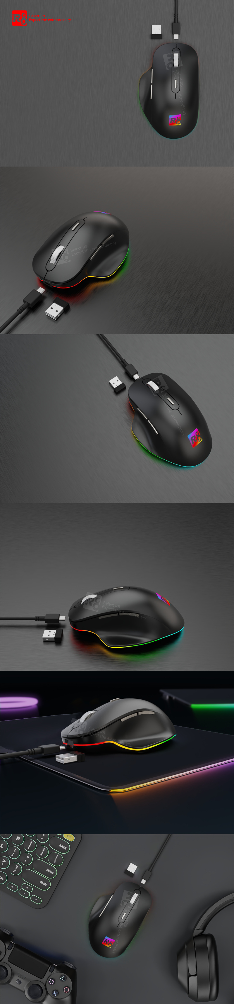 6D Wireless Rechargeable Mouse-1724