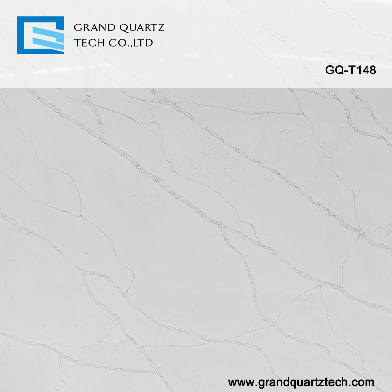 Polish Grand quartz slabs countertop for sale GQT148