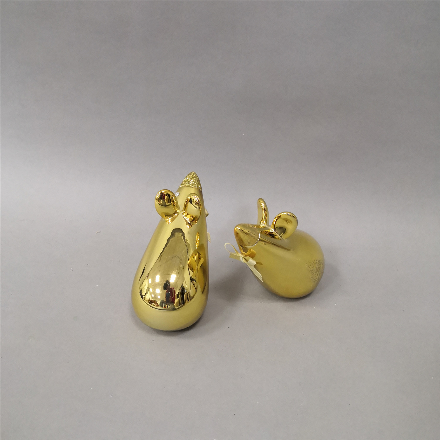 Electronic Plating Gold Silver dog mouse (3).jpg