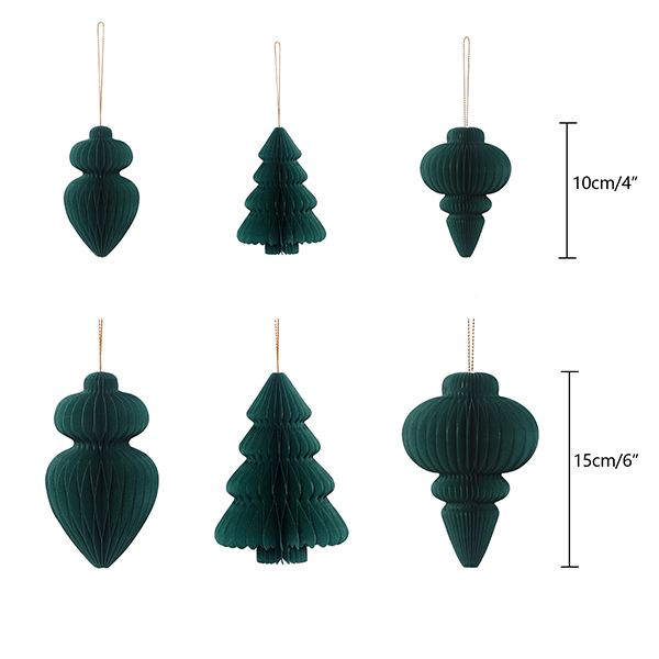 Blue Christmas Paper Honeycomb Ornaments blackish green02-Harborapaper.jpg 