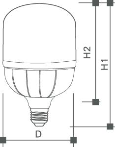 LED T BULB-Plastic Cast Aluminum Size-QHLighting.png 