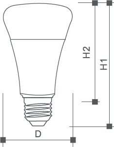 LED Bulb 3 Color A Bulb Size-QHLighting.png 