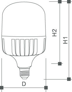 LED T BULB-Die Cast Aluminum Size-QHLighting.png 