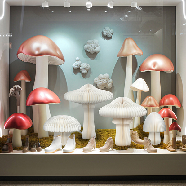 Paper mushroom ornaments 05-Harborapaper.jpg