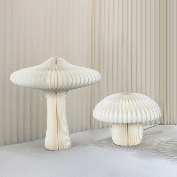 Paper mushroom ornaments 02-Harborapaper.jpg