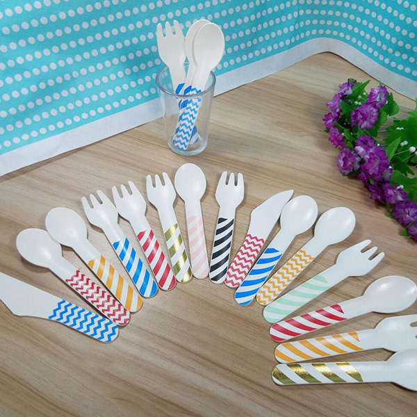 Disposable paper knife fork spoon 01-Harborapaper.jpg