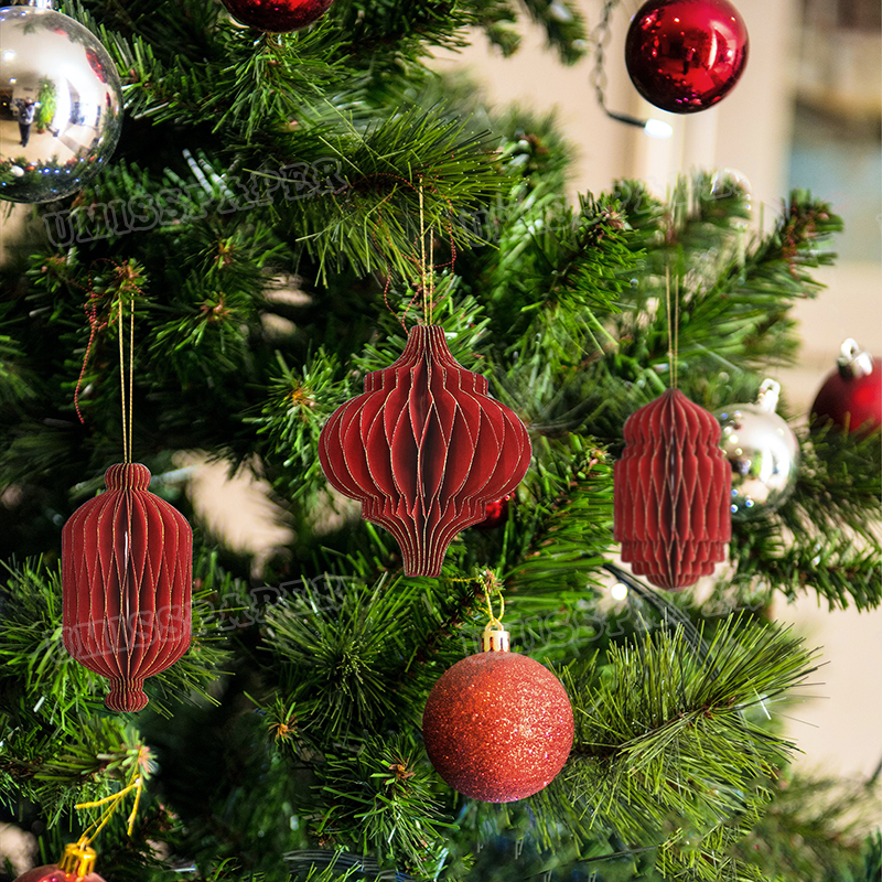 高端纸艺-圣诞红色小挂件套装-Melody14.webp