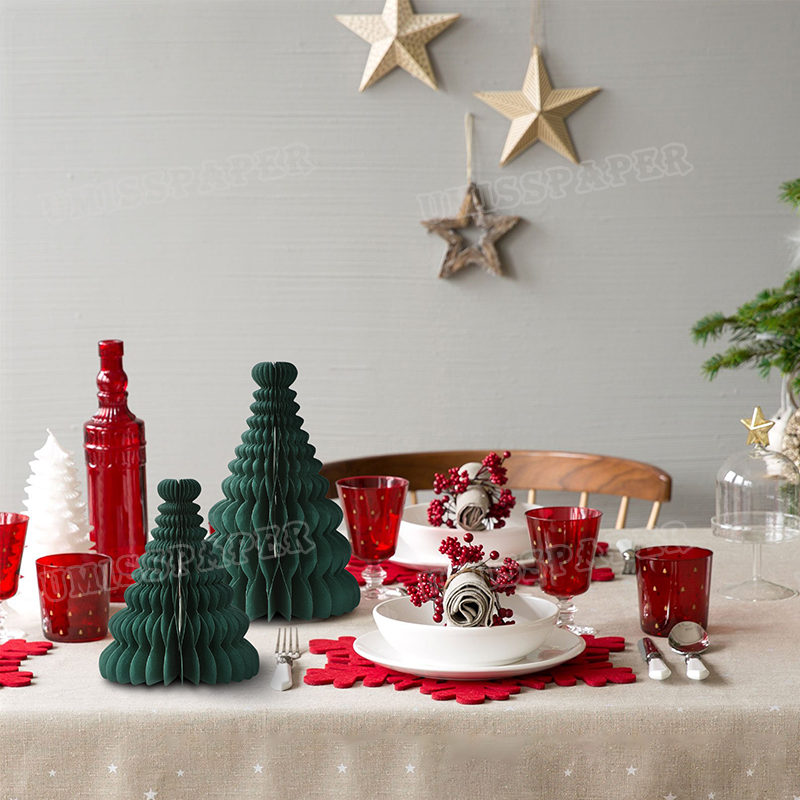高端纸艺-圣诞深绿色摆件套装-Melody6.webp