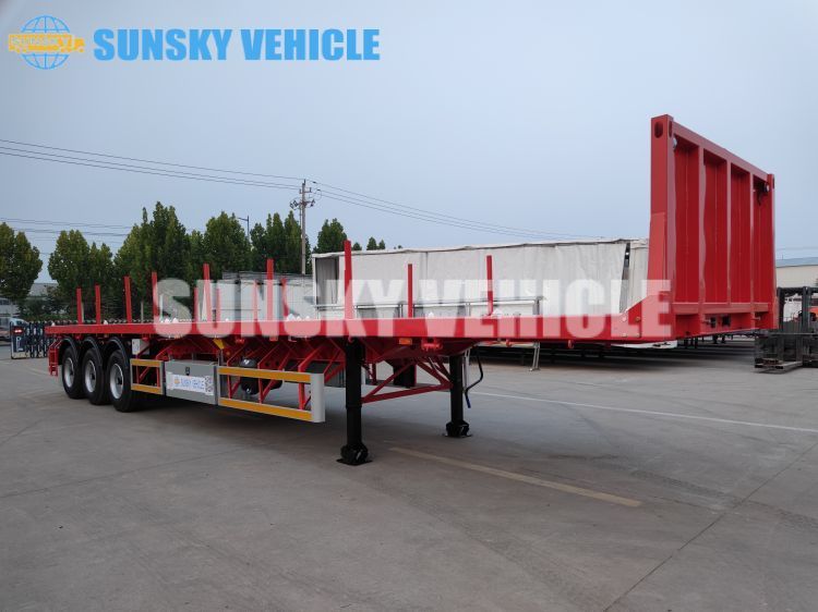 Flat Bed Pillar Trailers for sale in Bahrain .jpg 