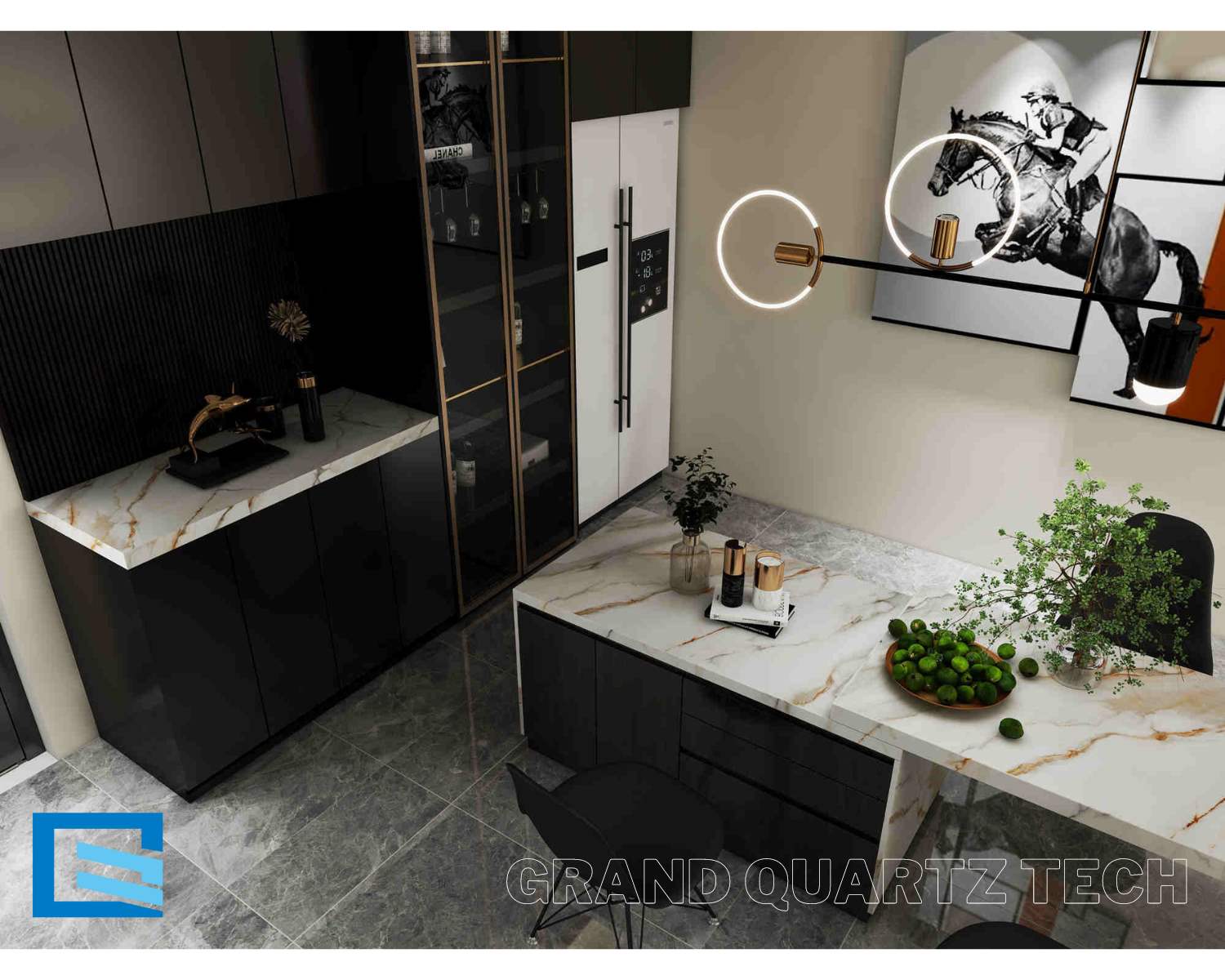 3d ink printed quartz countertop