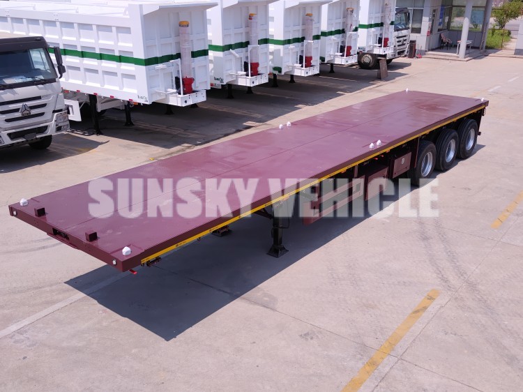 3 Axle 40ft flatbed semi trailer for sale in Tanzania (3).jpg 