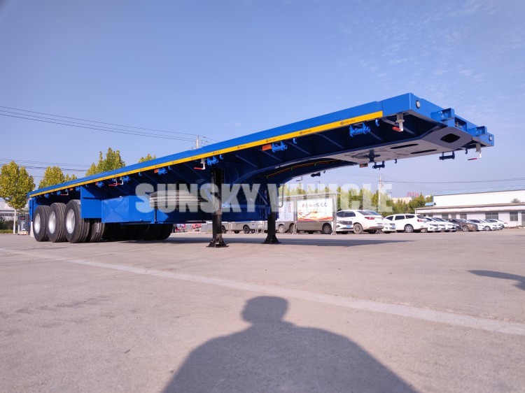 40Ft Triple Axle Flatbed Trailer For Sale In Tanzania (2).jpg 