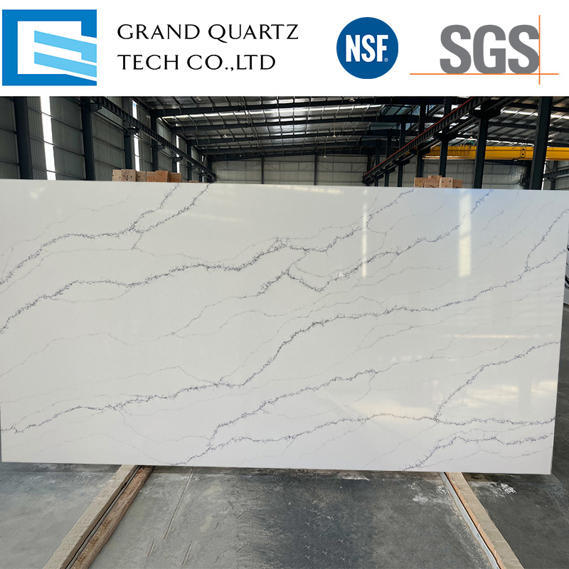 Artificial White Quartz Countertop with Grey Veins GQ-T266-1.jpg  