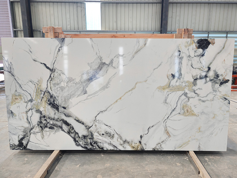 Printed Quartz Stone GQ-R0223 for Kitchen Countertop Wholesale 