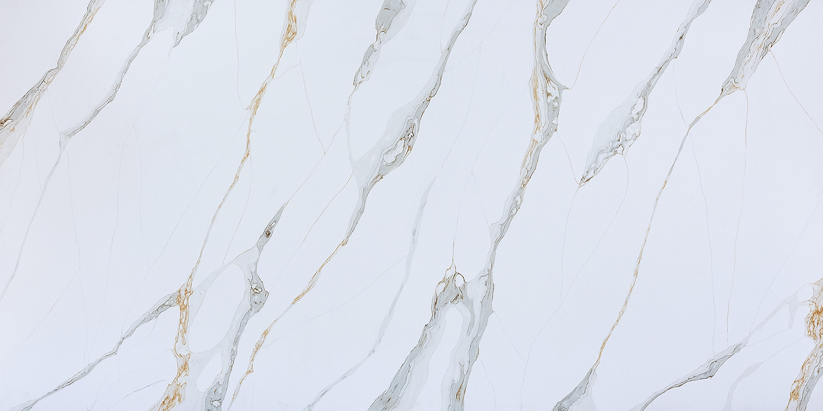 Gold grey mixed pinstripes white background quartz slab GQ-T409.jpg