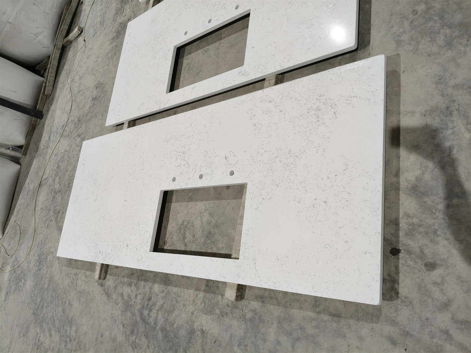 Carrara white quartz countertops - Grand Quartz Tech.jpg