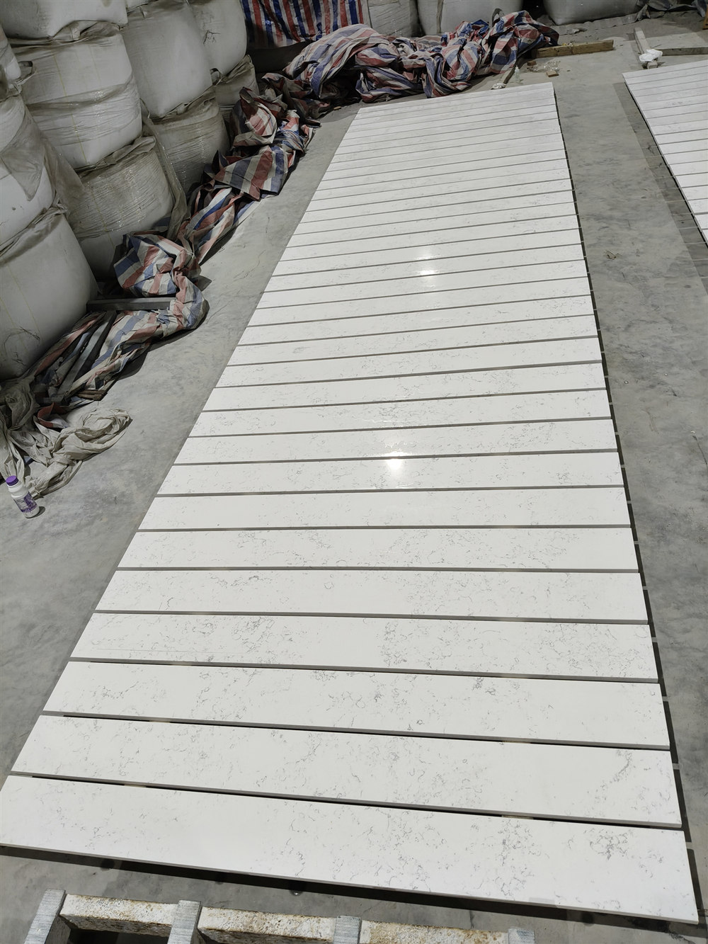 Carrara white quartz countertop tiles - Grand Quartz Tech.jpg