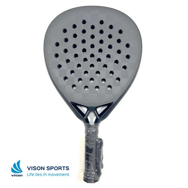 Padel Rackets Custom Logo Front View 18K Matte Finishing VCPR-6.webp