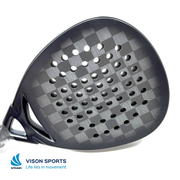 18K Aluminized Carbon Padel Racket Teardrop Shape Sides VCPR-5.jpg